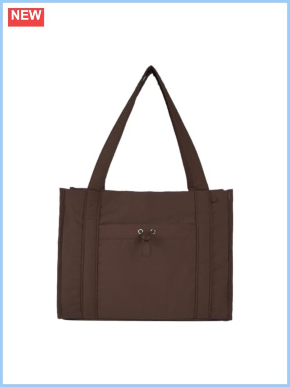 Quilted Puffer Tote Bag Crossbody Detachable Strap Lightweight